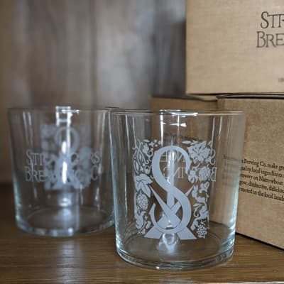 strangers brewing co. glasses
